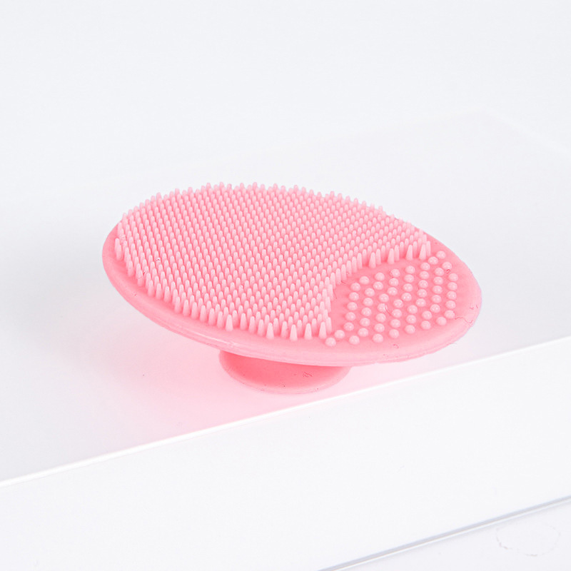 Spot Manual Silicone Baby Bath Face Cleansing Massage Brush Baby Shampoo Brush Oval Soft Hair Cleaning Brush