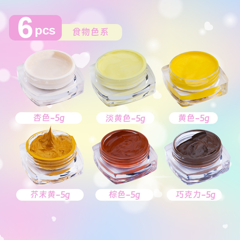 巧巧5g装つまみ色膏マカロン油性クリームDIYつまみ楽シリカゲル色膏カラー顔料セット|undefined