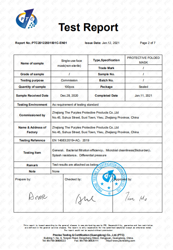 YY test report