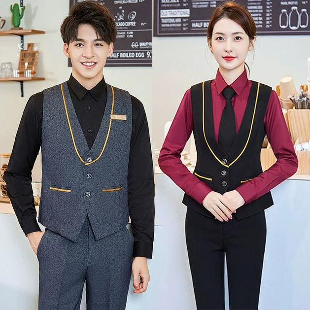 Стюардесса Деловая одежда Жилет костюм Отель Кейтеринг Салон красоты Инструменты Высокоскоростной рельс Рабочая одежда Одинаковая для мужчин и женщин