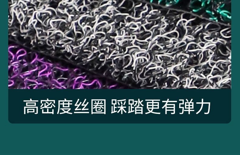 Entrance door mat with silk loops, non-slip entryway mat, bathroom and toilet foot mat, living room door mat, car floor mat