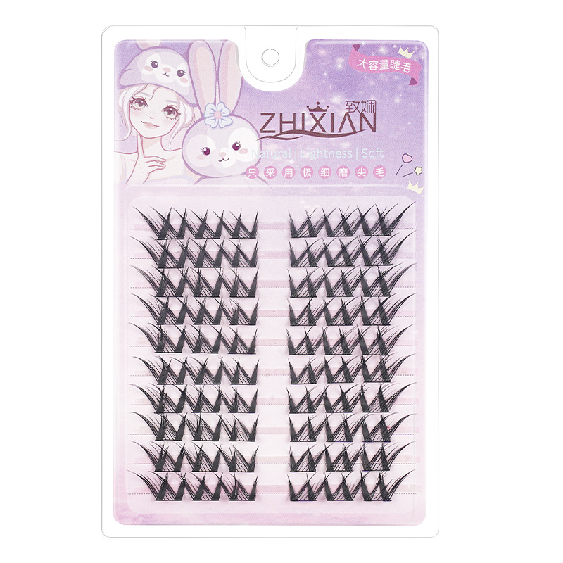 Pestañas postizas, retrato familiar, pegamento de gran capacidad, girasol, zorro, garra de gato, rollo de flores grande natural, pestañas silvestres puras