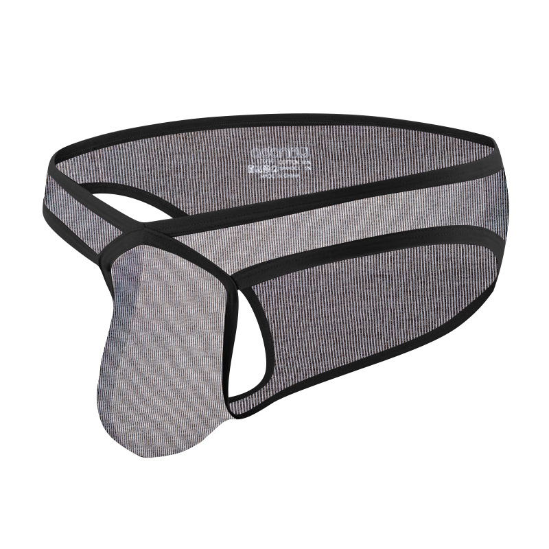 Men's Modal Pants Sexy Low Waist Bikini Cotton Breathable Body-Fit Men's Pants