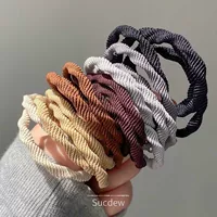 Молочная веревка для волос цвета карри простой дикий хвост кольцо для волос с резинкой высокой эластичности
