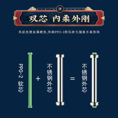 Double core camouflage scale lead fast lead core too soft lead skin wholesale customized bulk