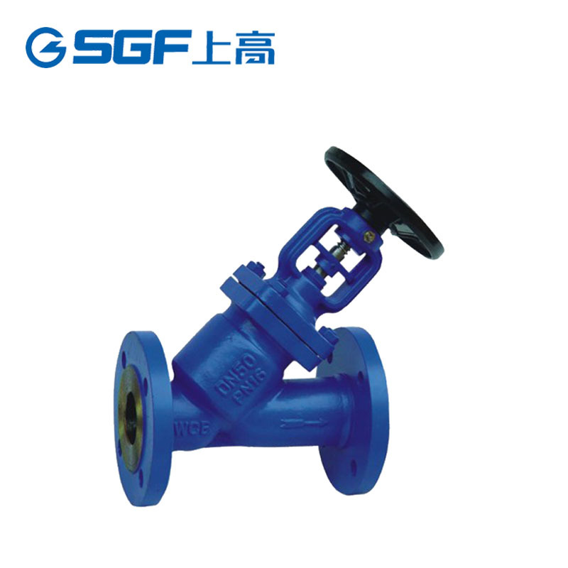 上高集团 DN200手动电动CWB中压耐高温德标Y型直流式波纹管截止阀