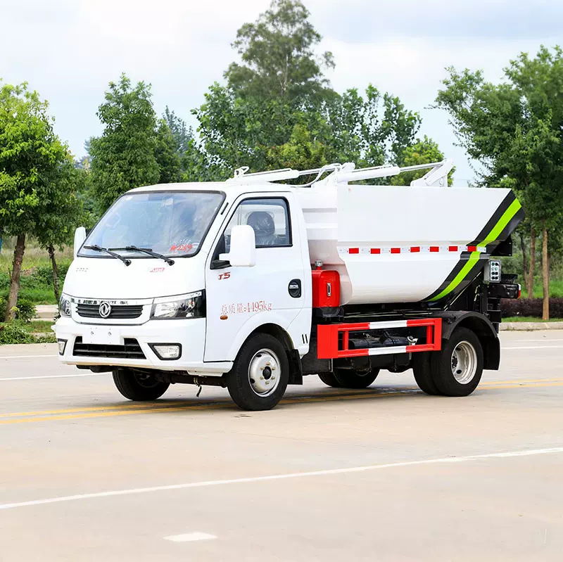 东风无泄漏垃圾车 高位后挂桶密封压缩垃圾车 垃圾车生产厂家