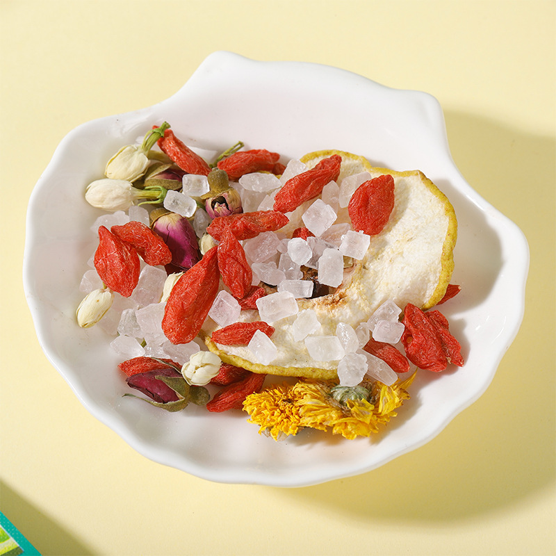 Flower Gentleman Chrysanthemum Jasmine Pear Fruit Tea Bags Grapes Peach Peach Oolong Tea Real Fruit Tea Bagged Tea Combo