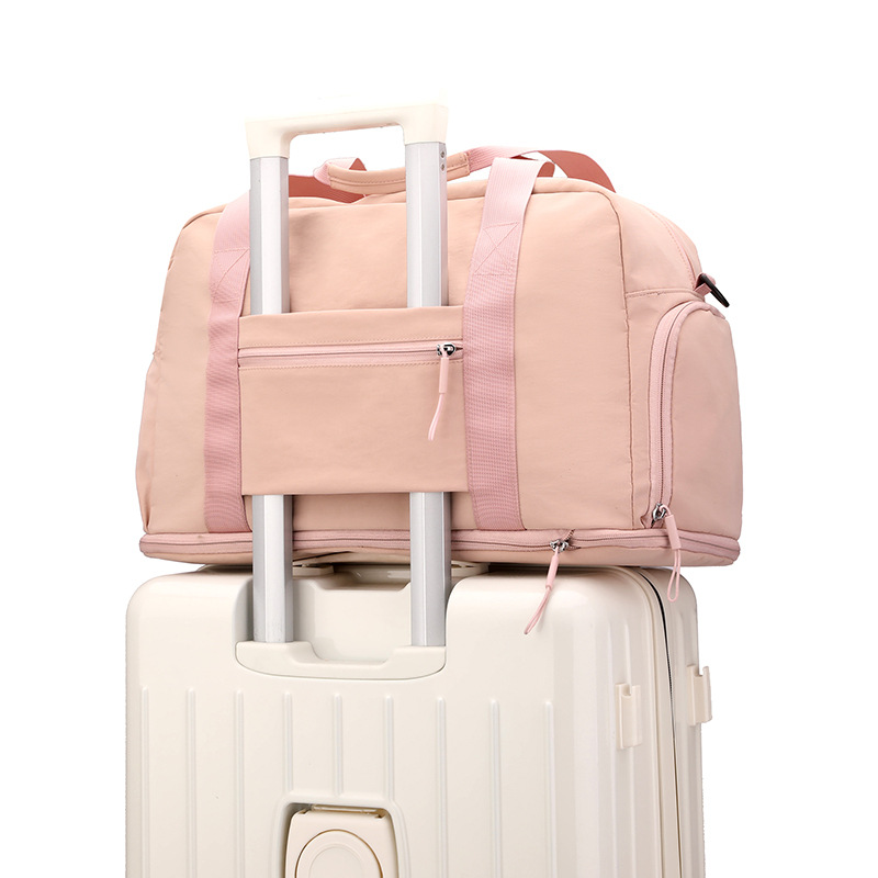 Bolsa de viaje portátil ocio con capacidad expandible, bolsa multifuncional para mujeres embarazadas, bolsa de fitness de moda coreana al aire libre