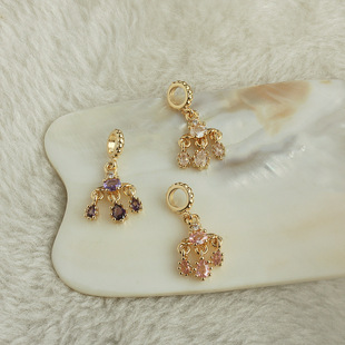 14k����ɫ�ʯ����ˮ�ε��� diy�ֹ��Ʒ��� �����Ȧ���K��h