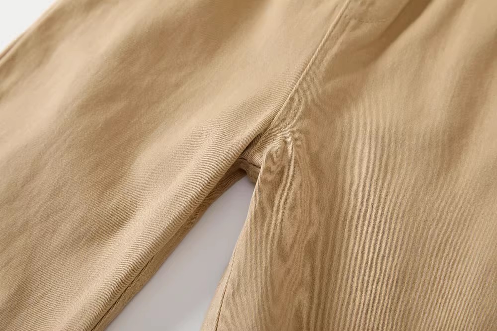 Klassische Kinder Stoffhose Aus Twill Baumwolle Für Schule Alltag_voghion.com