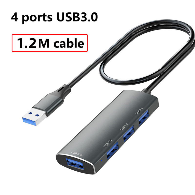 USB3.0ハブ 複数ポートアダプター コンピューター用USBメモリ拡張器 キーボード・マウス拡張ドック マルチポート|undefined