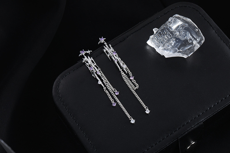 Fashion Geometric Copper Plating Zircon Rings Earrings Necklace