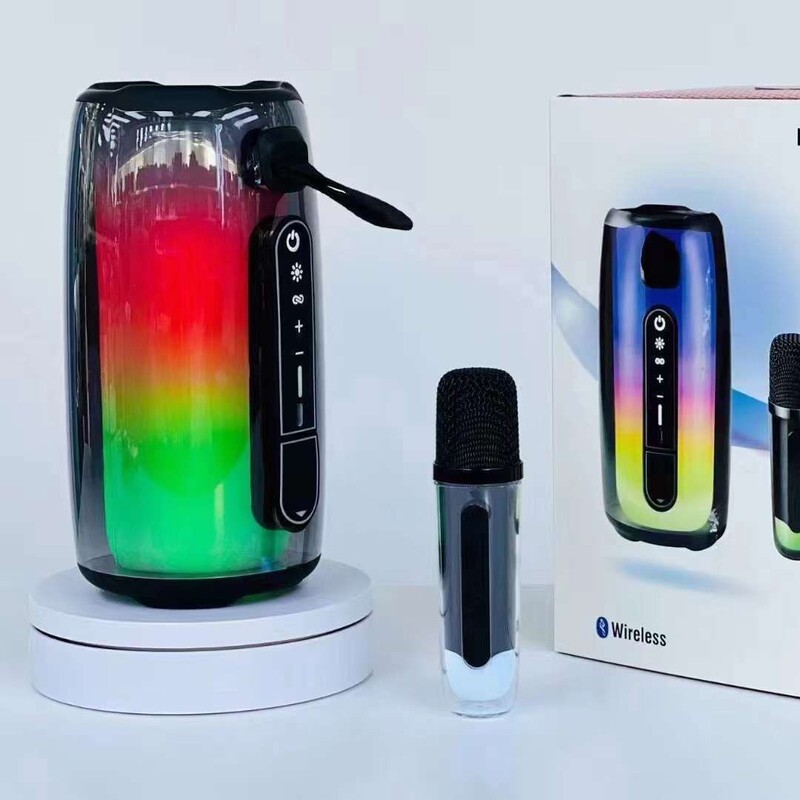 鏡を越えて爆発的なパルス7 bluetoothオーディオ家庭用デスクトップ雰囲気ランプポータブルk歌マイクbluetoothスピーカー|undefined