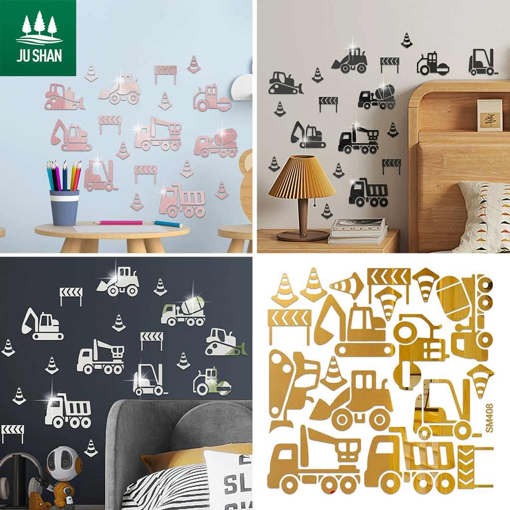 (Cross-border trading), children's cartoon acrylic self-adhesive stickers, mirror on wall, mirror effect