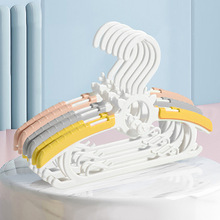 儿童多功能卡通麋鹿衣架婴幼儿宝宝伸缩衣服架加粗防滑家用晾衣架