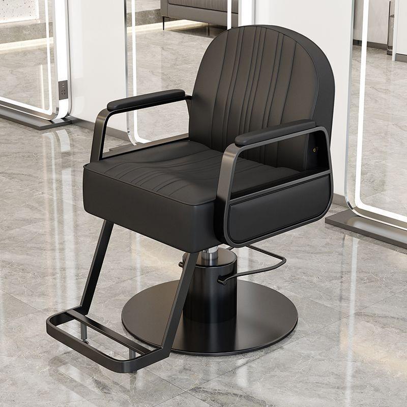 Silla de peluquería silla de salón de peluquería silla de corte de pelo silla de elevación rotativa de acero inoxidable silla de barbero