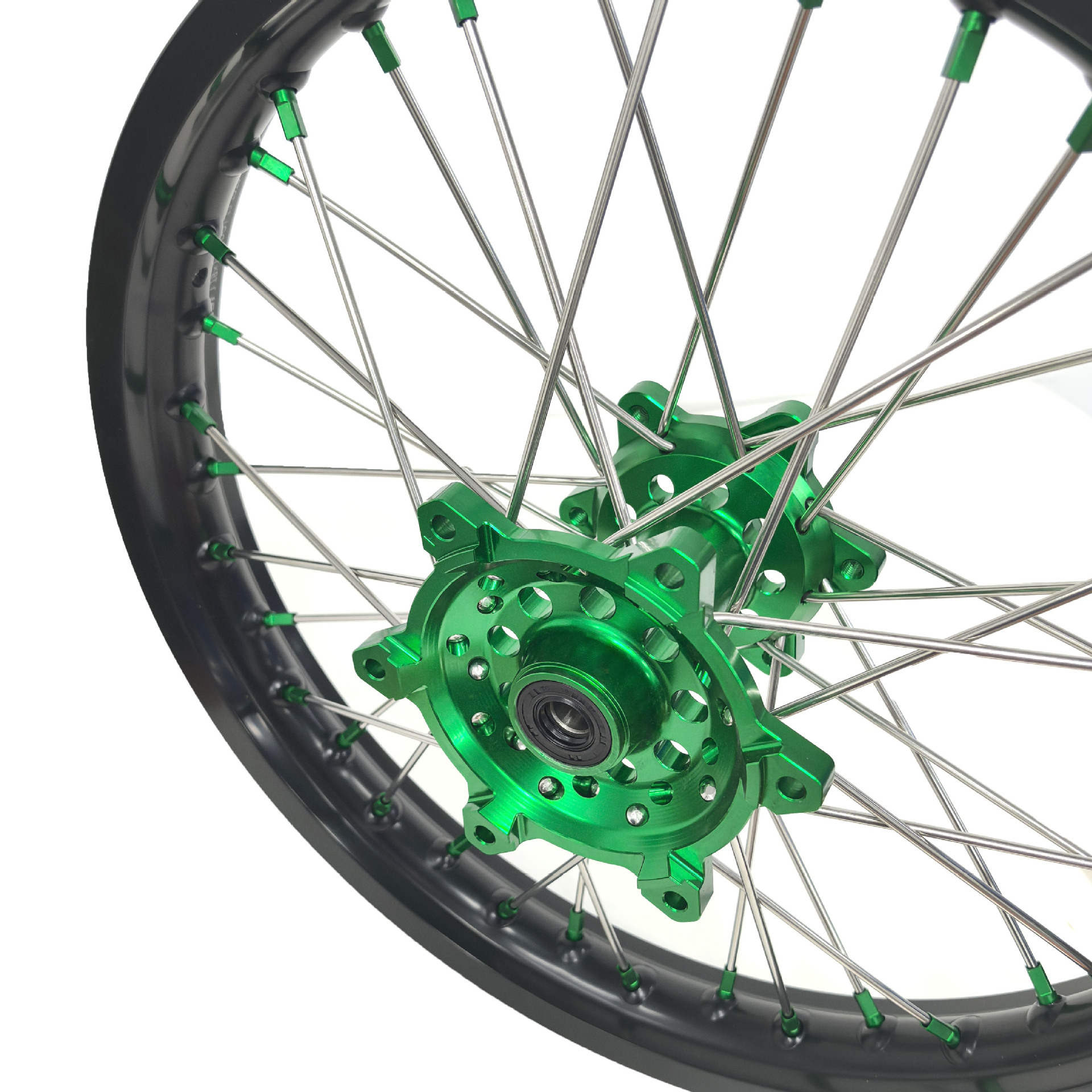 Off-Road Motorcycle Modification Accessories Suitable for Kawasaki Klx230 Front and Rear Wheel Frames, Hubs, Rims and Rim Assemblies