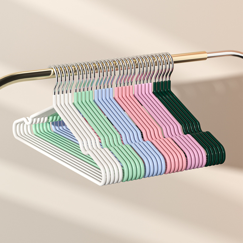 Free Shipping Plastic Dip Adult Clothes Hanger Bold Non-slip Seamless Clothes Hanger Children's Clothes Hanger Household Clothes Support in stock Wholesale