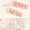 Nail stickers, three dimensional adhesive self-adhesive summer fake nails for nails, new collection, wholesale