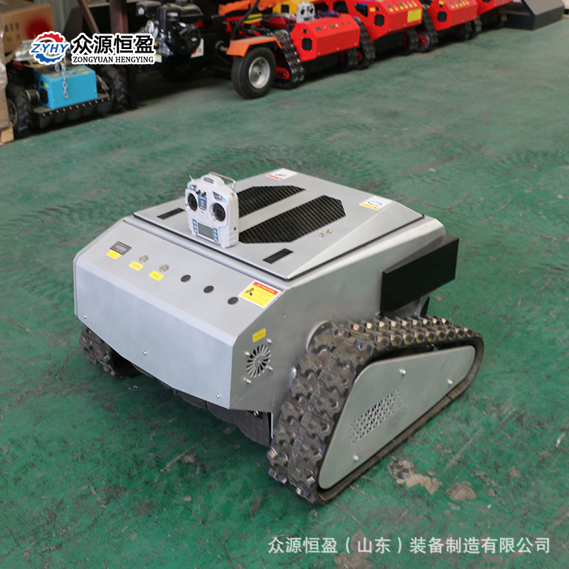 荒地园林农业开垦修剪机 自动遥控履带割草机 林业果园树林割草机