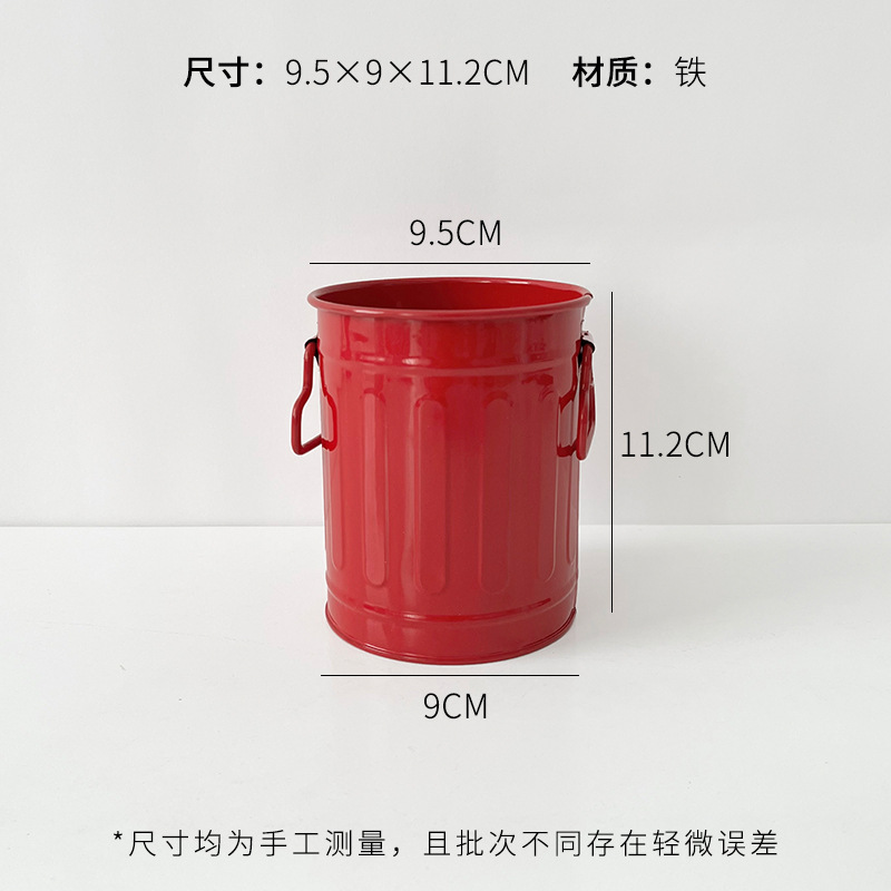 芯苼 小丑怪手提小圆桶鲜花束插花桶装饰摆件花店花艺diy包装资材|undefined