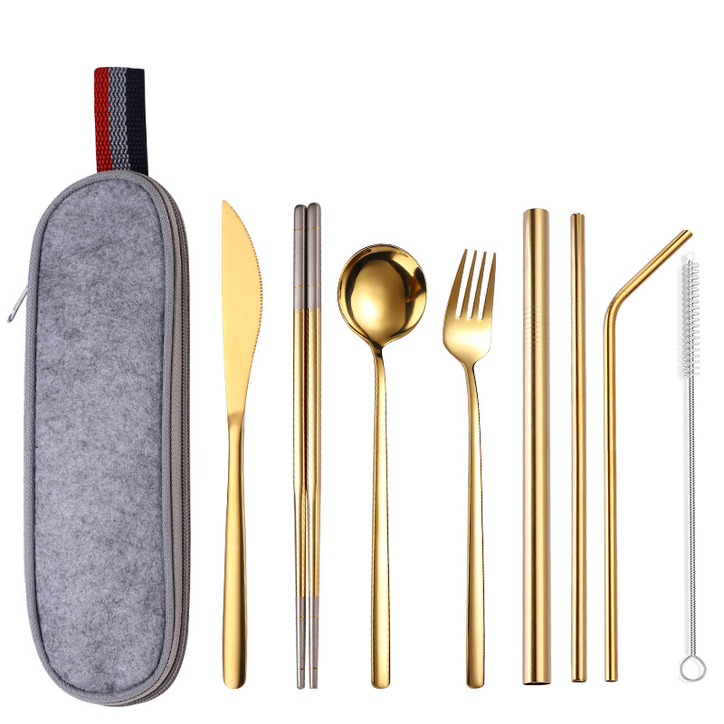 8 골드 그레이 세트