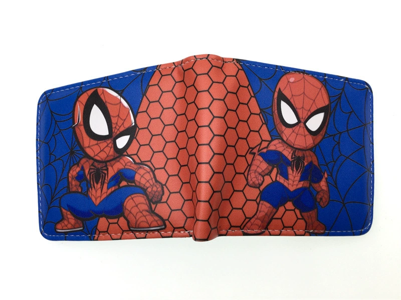 Новый кошелек Spider-Man для подростков - стильный держатель карт из полиуретана из коллекции коротких героев