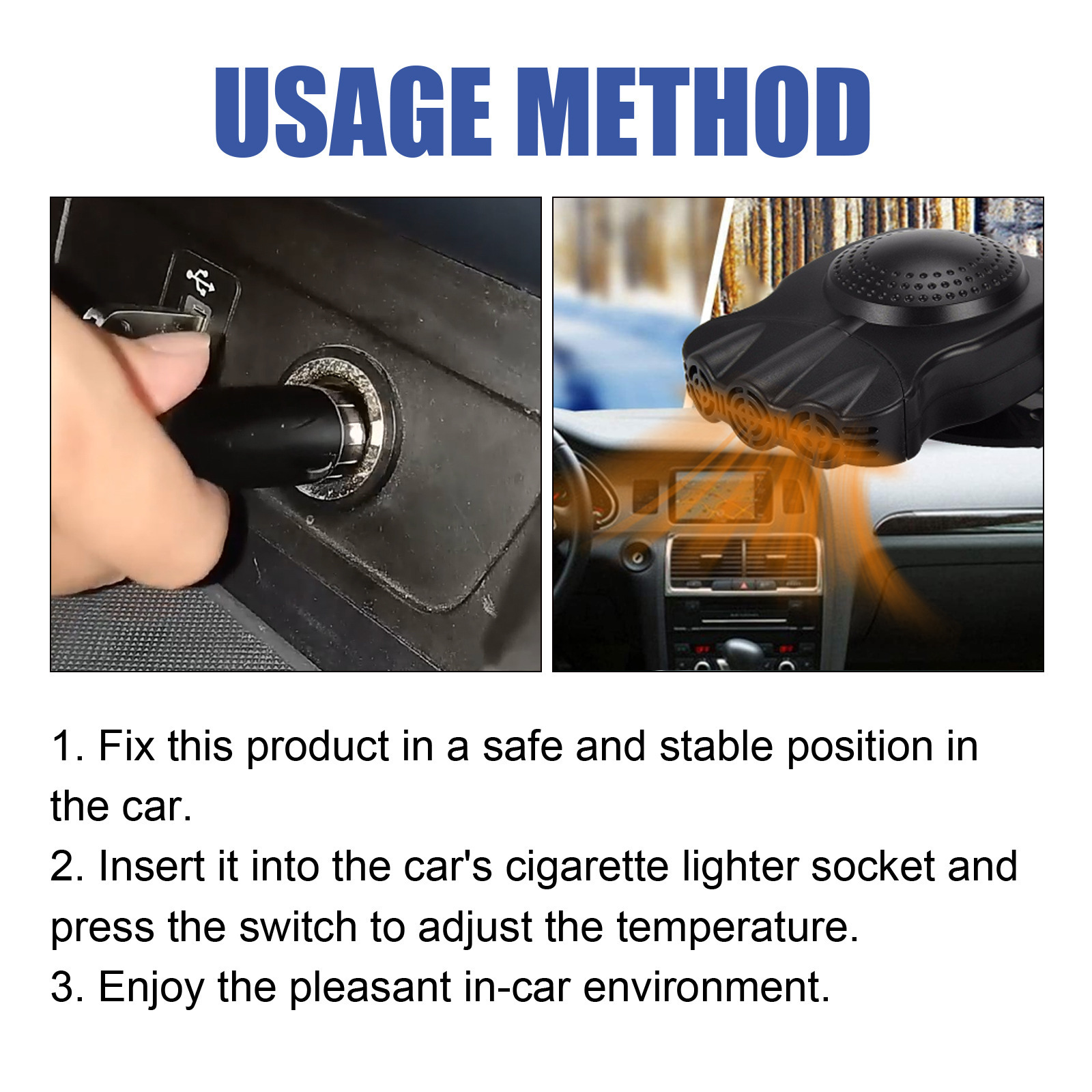 car defrost snow defogger car glass portable defogger deicing fast snow melting heater_voghion.com