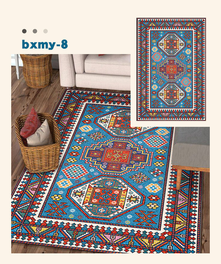 波西米亚地毯,民族风地毯,客厅地垫,茶几垫,卧室毯,地垫,地毯