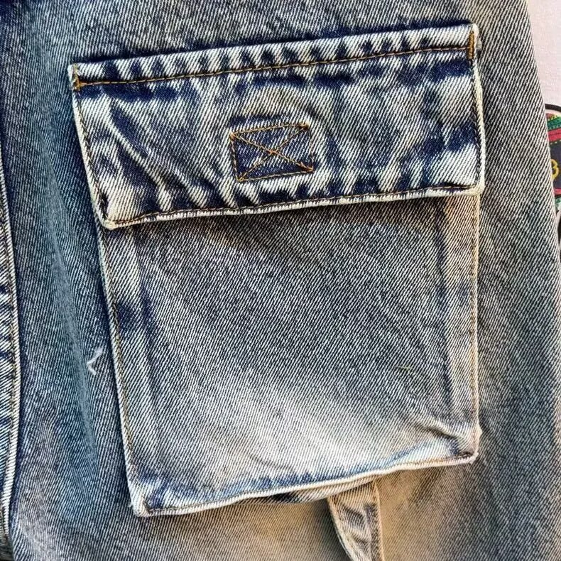 Men's High Street Loose Fit Denim Shorts Summer Trendy Cool Retro Style Five Point Pants New_mkmklike.com