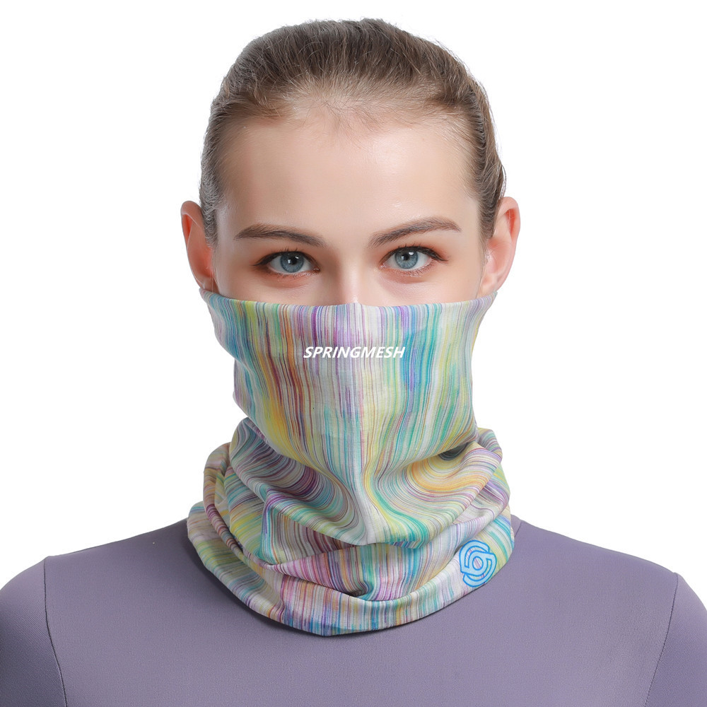 Outdoor sun protection and UV protection face mask for men and women, breathable neck protector, cycling neck gaiter, seamless magic headscarf