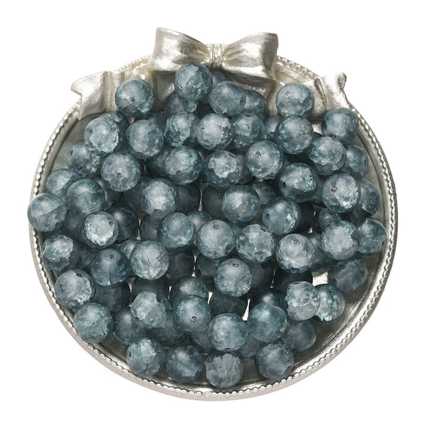 10mm glazed matte beads-gray green