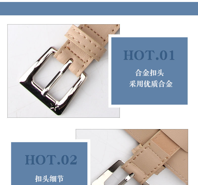 Wholesale Simple Solid Color With Bag Pin Buckle Type Belt Nihaojewelry display picture 9