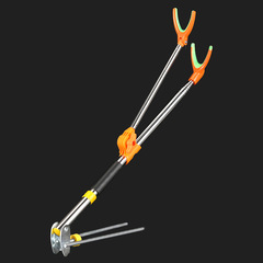 廠家供應不鏽鋼炮台支架魚竿支架釣魚地插台釣竿架漁具釣魚支架