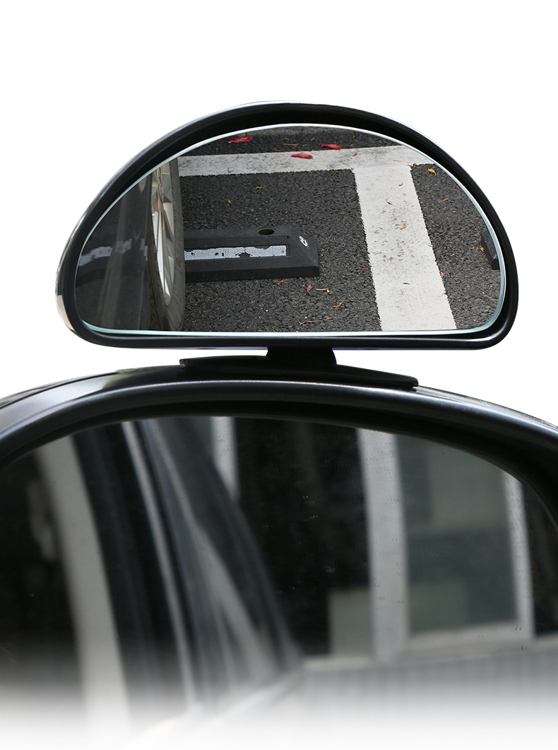Car Rearview Mirror, Large Field of View Coach Mirror, Wide-Angle Reflector, Reversing Auxiliary Mirror, Adjustable Car Blind Spot Mirror, Universal