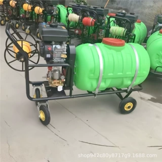 手推式充电打药机喷雾器农用消毒电动喷洒高压汽油打农药新型药车
