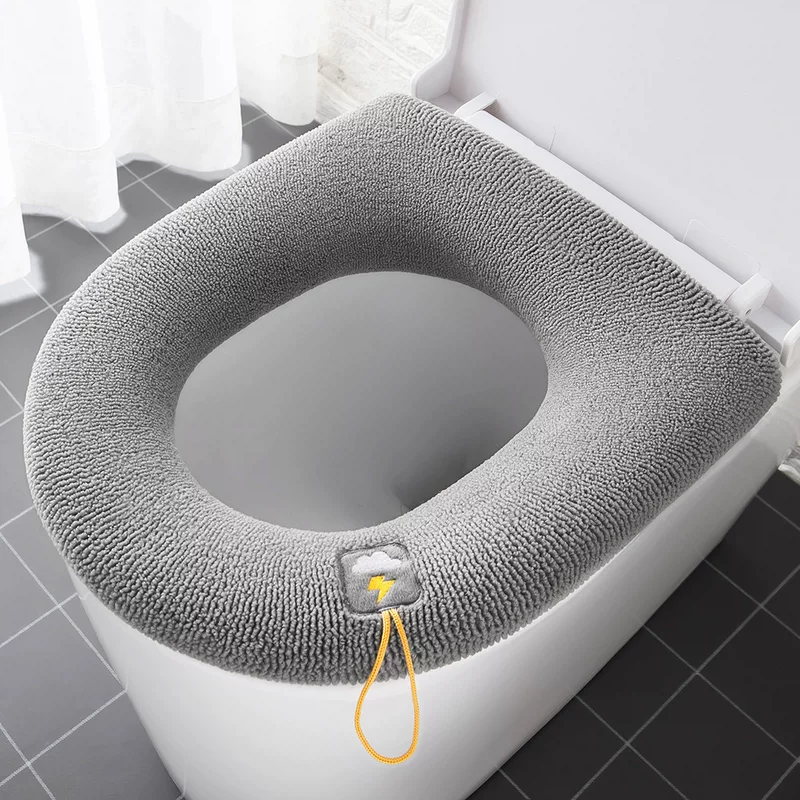 Универсальный туалет, knitted pillow четырех времен года, кольца для домашнего использования, увеличенная толщина, стираемые