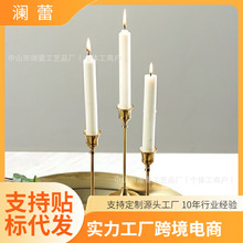 跨境电商货源铁艺金色电镀套件家居婚庆宴会烛台创意生日派对烛台