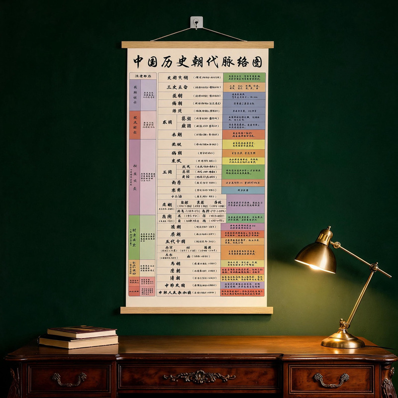 Chinese historical dynasty timeline wall art, suitable for kindergarten classrooms, children's rooms, and study areas, serving as an inspirational decorative painting Chinese historical dynasty timeline wall art, suitable for kindergarten classrooms, children's rooms, and study areas, serving as an inspirational decorative painting