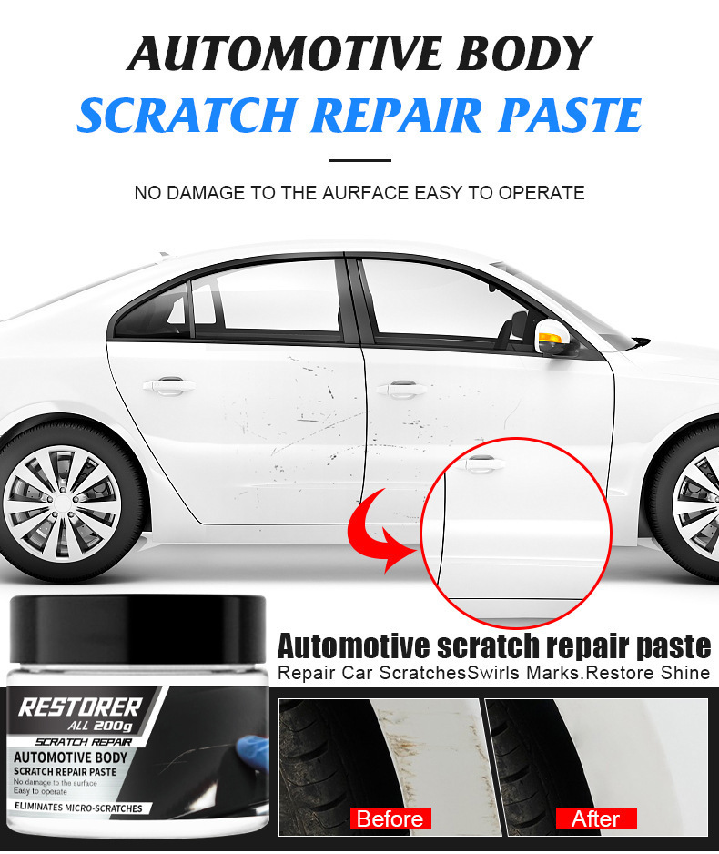 Car Scratch Wax Car Paint Repair Agent Artifact Car Scratch Removal Car Body Scratch Removal Polishing Paste Deep Cross-Border