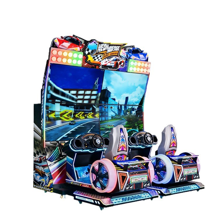 Juegos de carreras de exportación transfronteriza máquina de juegos de carreras de monedas comerciales de dos jugadores fuente de fábrica de juegos de animación establecidos