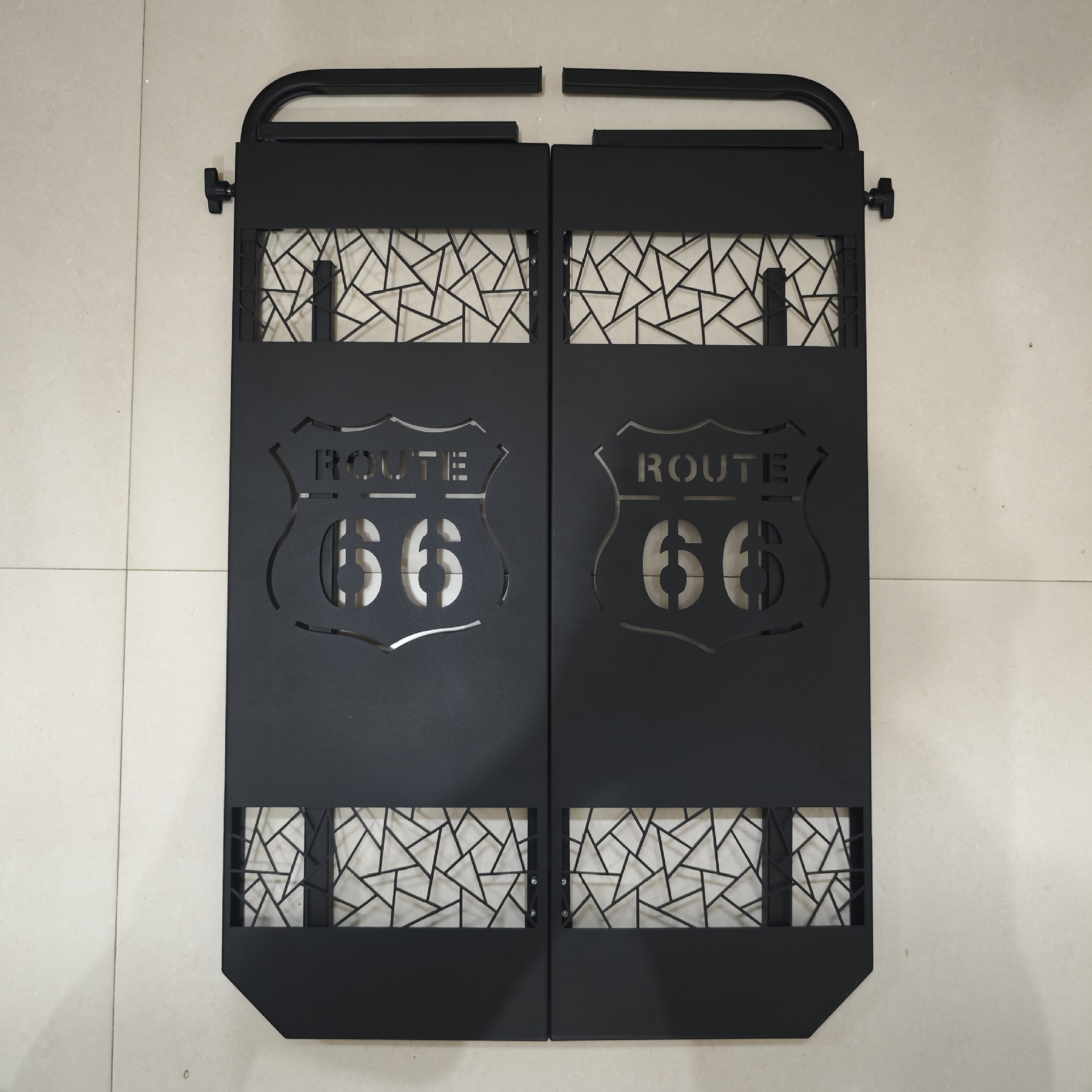 Car Tire Table Outdoor Camping Picnic Folding Table Metal Dining Table Cross-border New Off-road Equipment