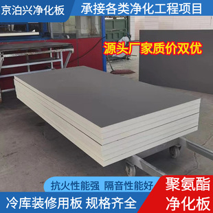 Polyurethane Purification Board, Cold Storage Purification Engineering Flat-Panel Pressure-Type Enterprise Board, Polyurethane Insulation Foam Board