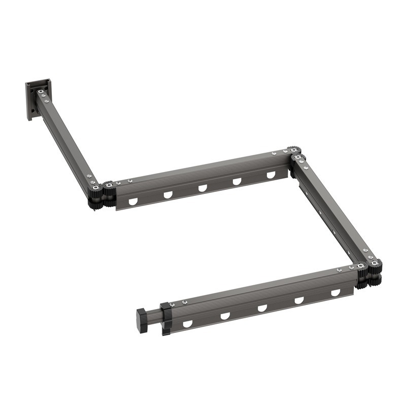 Tendedero plegable para balcón, percha con ventosa sin perforaciones, ventana para el hogar, barra de ropa fría, barra de ropa telescópica invisible, artefacto