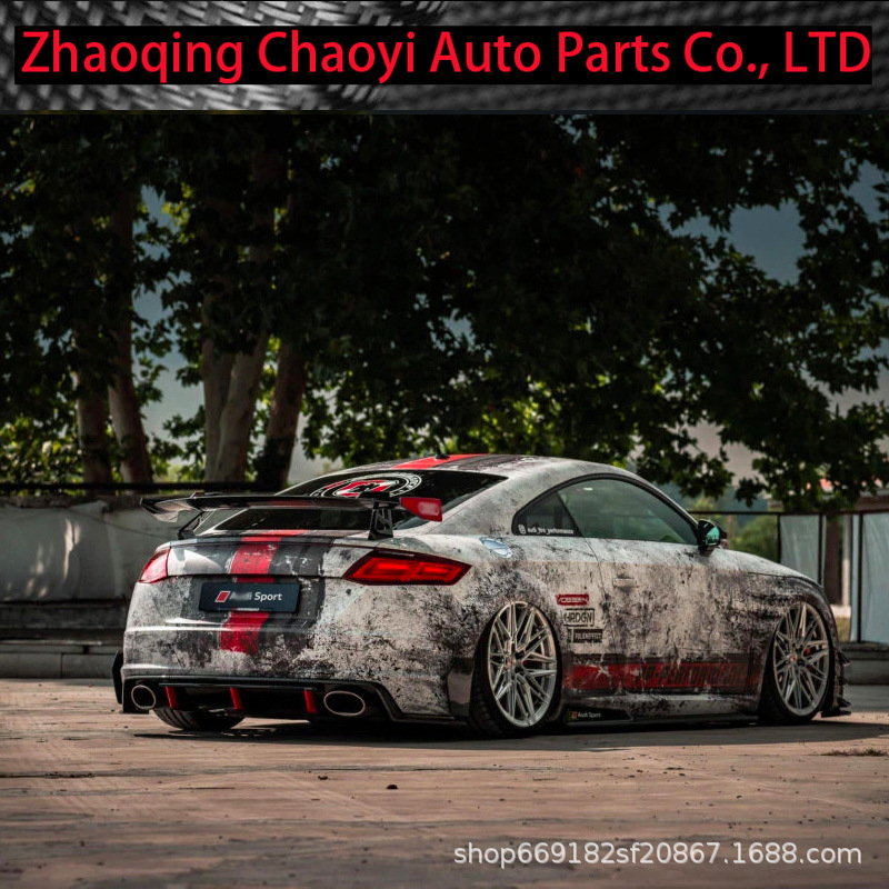 Suitable for Audi Tts Ttrs Modified Carbon Fiber Rear Lip Mk3 Forged Carbon Fiber Rear Lip Modification Parts