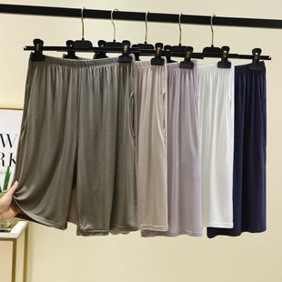 Casual solid shorts, elastic comfortable trousers for leisure, Korean style, oversize, simple and elegant design