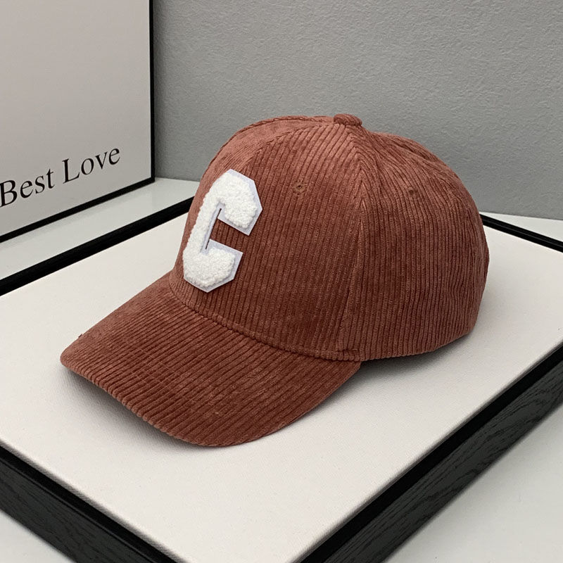 Mode Cord Baseball Kappe Damen Buchstabe C Snapback Hut Frauen Einkaufen Dress Up Einstellbare Casual Caps Hip Hop Hüte – Detail 9