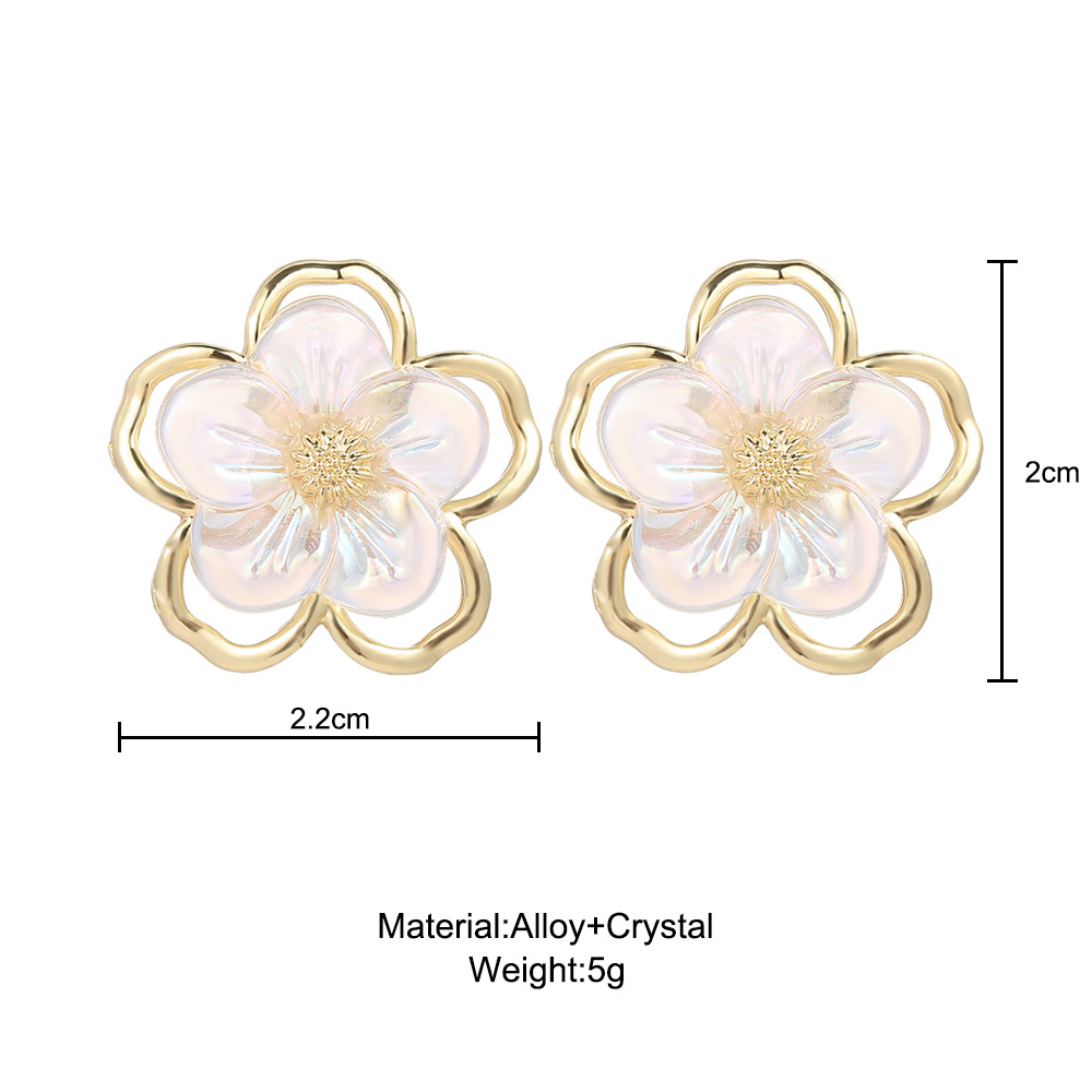 new creative simple fashion flowers earrings
