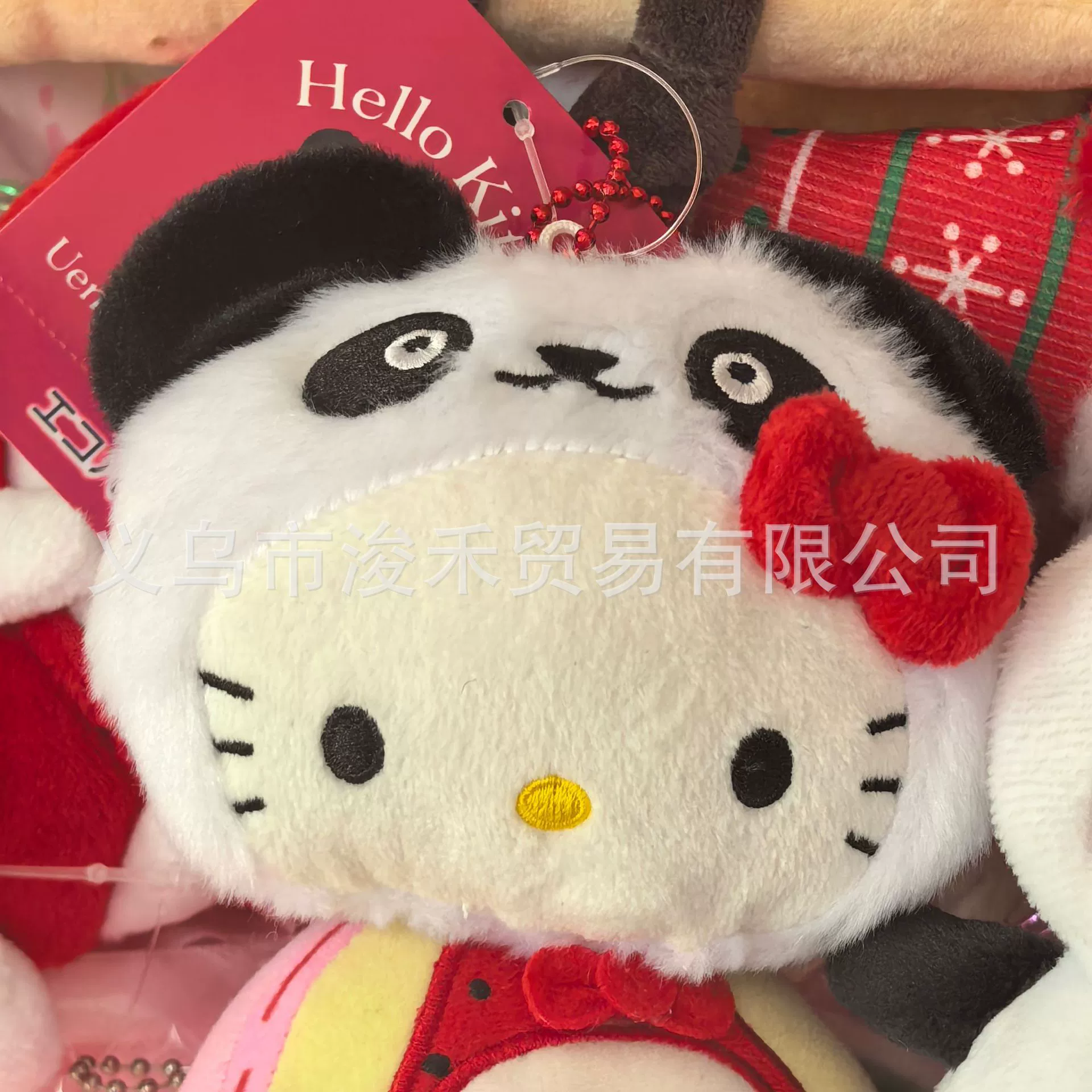 Плюшевый брелок-подвеска Hello Kitty, милый кукольный брелок для сумки, 11 см, легкий и прочный